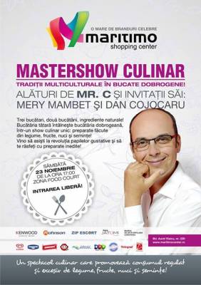 Maritimo va invita in weekend la un Mastershow Culinar