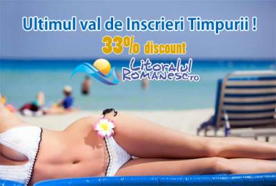 Inscrieri Timpurii 31.03 cu reduceri de 33%